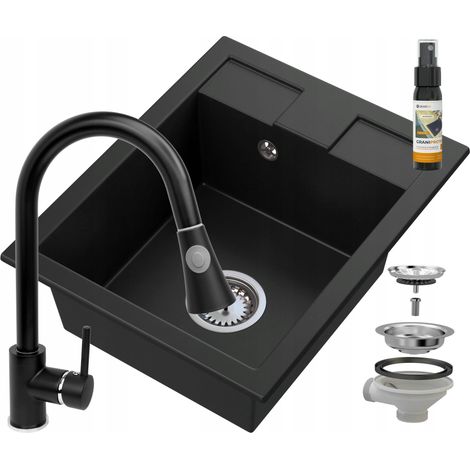 Granite evier mitigeur etancheite siphon granitan 85111897 (1/5)
