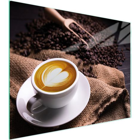 Glasschneidebrett 52x40 Kaffee