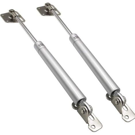 royaluxe -Lot de 2 Tige hydraulique Porte armoire de cuisine vérin à gaz rester 100N charnière amortiss (1/5)