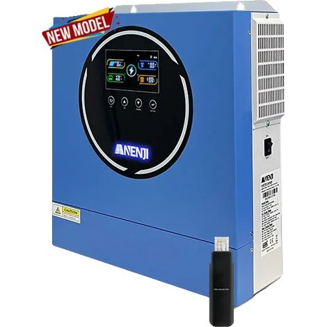 Onduleur Solaire Hybride, 4200W, 24V, Courant de Sortie 120A, Type à Double Sortie, Certifié CE (1/5)