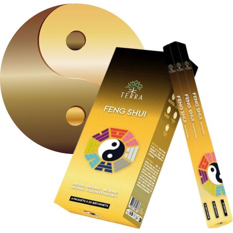 Varitas de incienso Terra Feng Shui, 20 unidades. (1/2)