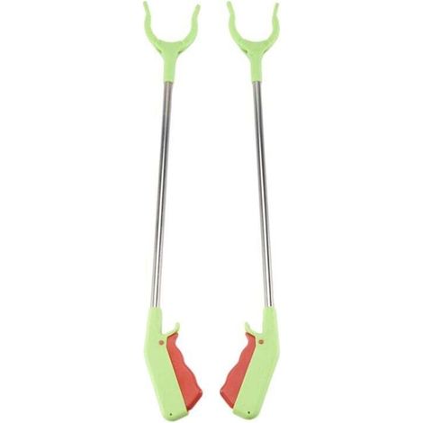 Pince Ramasse Déchets Jardin Griffe Outil 60 Cm 2 Pièces (1/4)