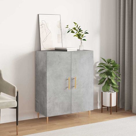 Sideboard Betongrau 69,5x34x90 cm Holzwerkstoff