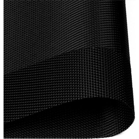 Manteles individuales lavables, juego de 6 piezas, 70% PVC y 30% poliéster, antideslizantes, resistentes al calor, aptos para mesas de comedor, color negro. (1/4)