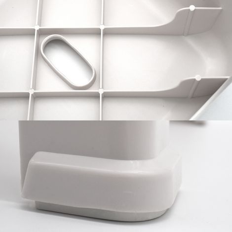 WITEN&NOCK Design Badhocker Duschhocker Sitzhocker Badezimme Dusche Wohnzimmer Stuhl aus Kunststoff Grün