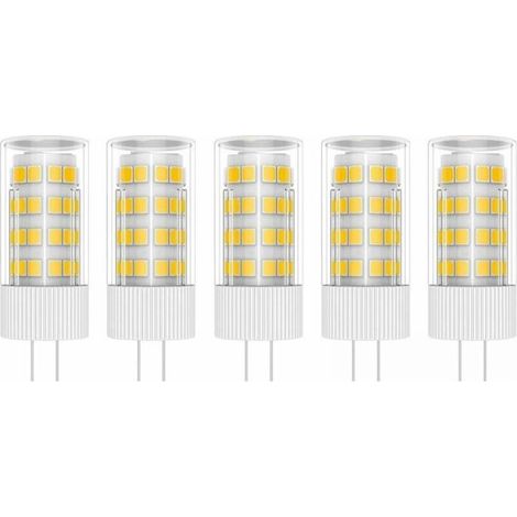 5X G4 LED Lamp 5W Bulb Lamp 51 SMD 2835LEDs Warm White 3000K LED Bulb Equivalent to 50W Halogen Lamp AC/DC 220V (1/5)