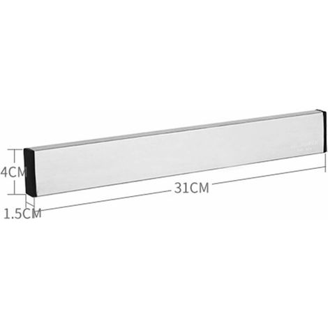 Power Porte-Couteaux, Barre à Couteaux Aimantée, Acier Inoxydable Porte-Couteaux Magnétique pour Support ustensiles de Cuisine et Outils, 31cm (12") (1/3)