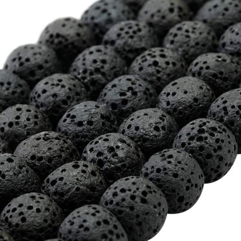 Lot de 100 perles rondes en pierre naturelle noire pour bracelets, 8 mm, pour la fabrication de bijoux, accessoires, artisanat, colliers chakras (1/5)