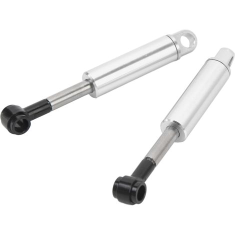 Lot de 2 amortisseurs hydrauliques en alliage d'aluminium pour camion-remorque Tamiya 1/14, couleur argent. (1/5)