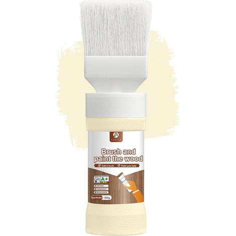 Allzweck-Ausbesserungslack, beige, für Möbel, Schränke, Holz und Metall, kein Anschleifen erforderlich, schnelltrocknend, für verschiedene Oberflächen geeignet, wasserbasiert, 180 g