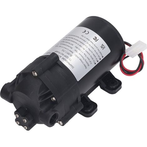 Pompe de surpression à membrane 24 V CC, 36 W, auto-amorçante, pour l'irrigation par transfert et vidange, avec adaptateur UE fileté femelle G3/8", 200-240 V. (1/5)