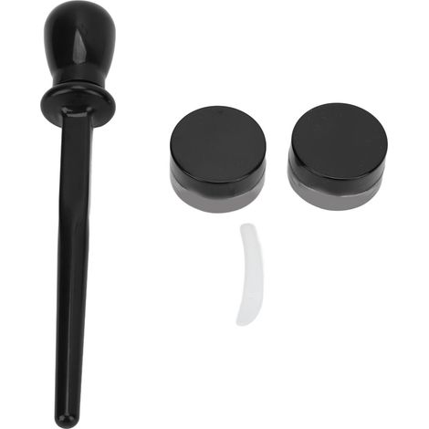 4 recharges de gel eyeliner noir + 2 applicateurs silicone réutilisables et imperméables pour eye-liner (1/5)