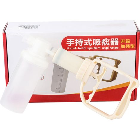 Aspirateur à Mucus Portable pour Soins aux Personnes Âgées - Appareil de Suction Manuelle PVC