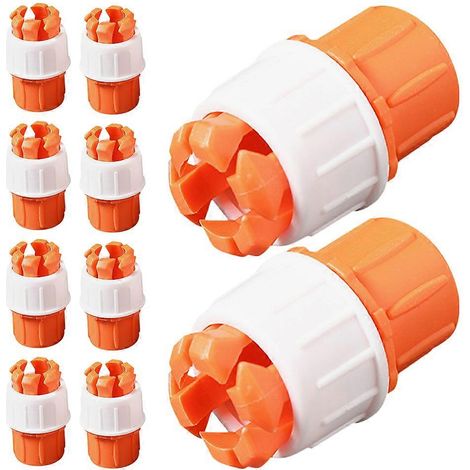 Raccord de tuyau d'arrosage, lot de 200 pièces, en PVC, pour usage extérieur, diamètre extérieur de 19 mm (1/5)