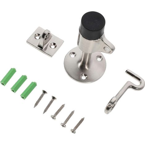 Butée de porte coupe-vent en alliage de zinc robuste, antirouille et anti-collision, protection murale pour la maison et l'extérieur (1/5)