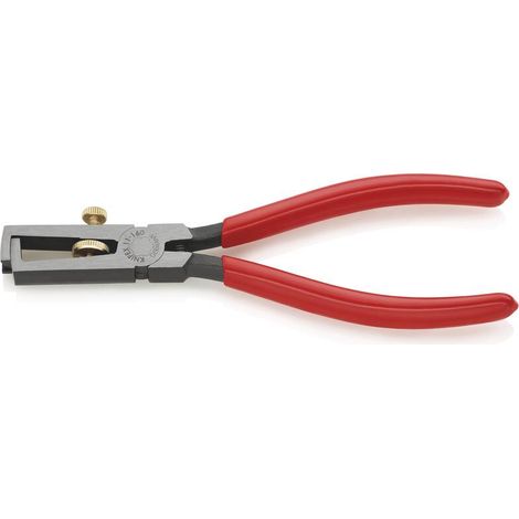 KNIPEX 11 01 160 Abisolierzange Öffnungsfeder uni schwarz atra. 160 mm (1/3)