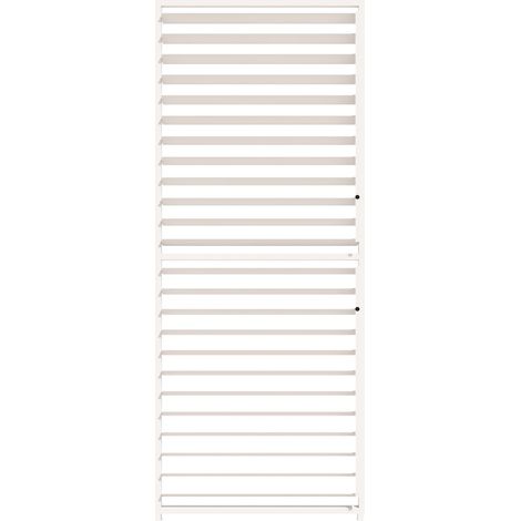 PRIMEYARD 1-teilige Lamellenwand aus Aluminium - verstellbares Paneel in Weiß für Pergola Deluxe