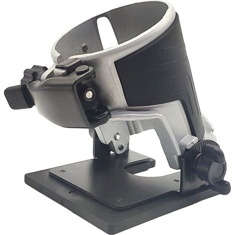 Aluminium-Basis für Oberfräse, Basis für Nutfräser, Holzbearbeitungszubehör für elektrische Oberfräse, kompatibel mit Makita Schneidemaschinen.