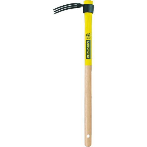 LEBORGNE - Gancho compacto de 3 púas con mango de madera 100% certificado PEFC 50cm - 302361L (1/3)