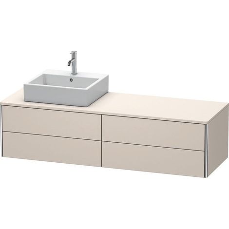 DURAVIT XS4914L8383 XSquare KWTU blc 1600x548x400mm, taupe