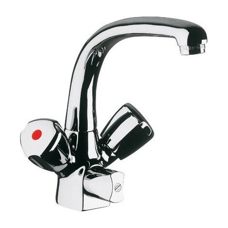 KLUDI STANDARD Grifo mezclador SPT DN 15, maneta Terralux plástico cromo, 317300515