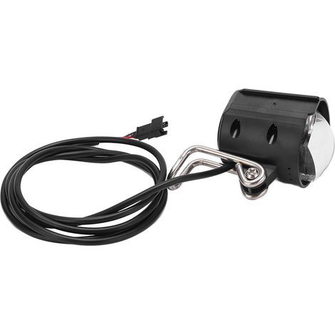Phare de Vélo Électrique 12W 36V-48V, Étanche avec Klaxon Intégré 75-100dB, Lumière Avant et Avertisseur 2 en 1 (1/5)