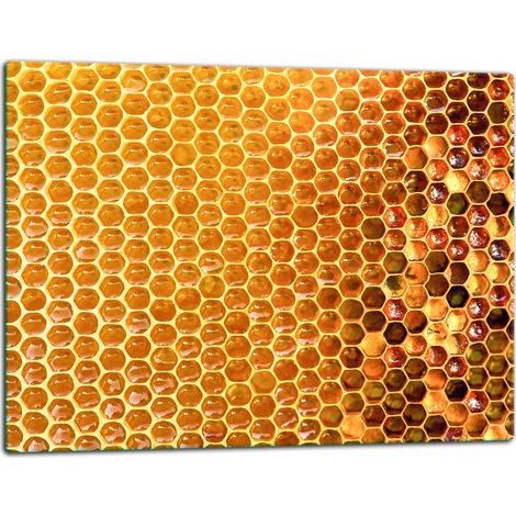 Planche à découper en verre 52x40 couleur miel (1/5)