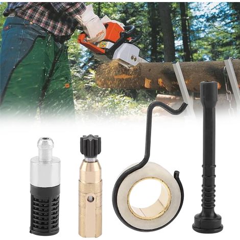 Ensemble pompe à huile filtre haute performance pour tronçonneuse MS250 MS230 MS210 025 023 021 composé roue涡轮 tuyau filtration durable système lubrification jardinage (1/5)