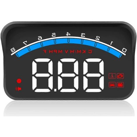 Affichage tête haute (HUD), projecteur OBD2, compteur de vitesse numérique, affichage de la température de l'eau, accessoires automobiles (1/5)