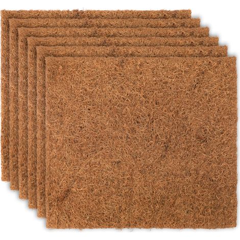 Natürliche Nistmatte für den Hühnerstall – Kokosfaser, 33 x 33 cm, 360/600 g, Legematten (6/10 Stück), Komfort und Langlebigkeit