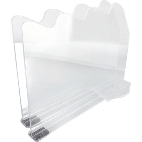 Séparateurs d'étagère 2 pièces pour l'organisation du Placard, Organisateur de Sac à Main en Acrylique Transparent avec Patins antidérapants pour étagères en Bois, Chambre à (1/5)