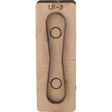 Matrice de découpe en métal et cuir, bricolage, estampage, poinçonnage, moule de découpe, en acier allié, accessoires d'artisanat d'art LR 3 (1/5)