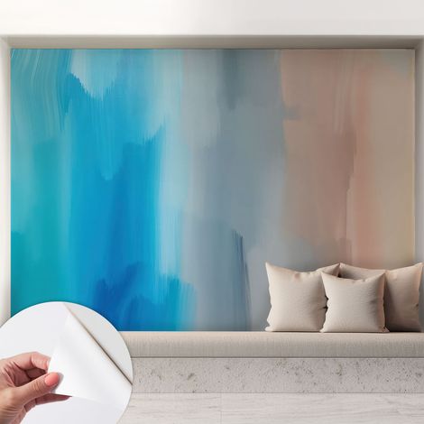 Fotomurale adesivo - parete decorativa - decorazione casa - stile moderno parete - Astrazione colorata 208x146 cm (1/5)
