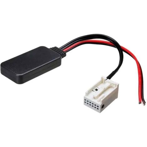 Adaptateur Bluetooth - Câble Audio AUX 12 Broches - Pour Autoradios Peugeot 207 307 407 308 Citroën C2 C3 RD4 - 1 Pièce
