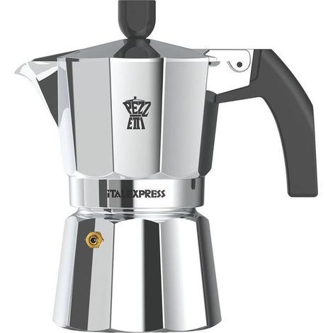 Pezzetti Italexpress Caffettiera 3 Tazze Alluminio Rossa