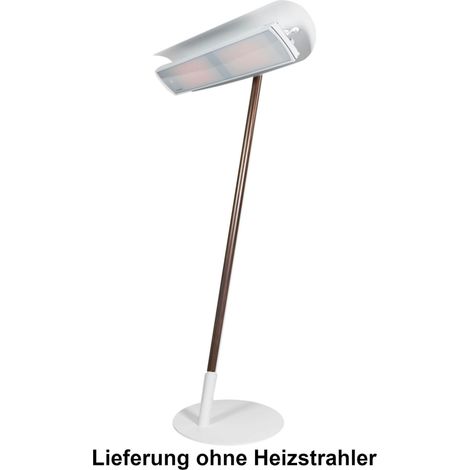 Heatscope Free Ständer für Heizstrahler Vision 3200 Watt schwarz/weiß/Holzoptik weiß/Verbindungsholm in Teakholz-Optik (1/5)