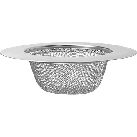 Crépine d'évier de cuisine en acier inoxydable, filtre de vidange, grand panier à large rebord, récupérateur de déchets pour l'évier de cuisine (1/5)
