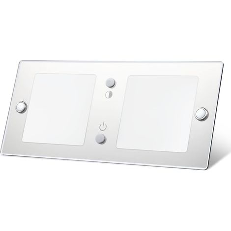 12V Plafonnier LED Camping-Car 6W 620LM 3000K/5500K DC24V Lampe de Plafond Dimmable Éclairage Intérieur avec Lumière Bleue Variateur Interrupteur pour Caravane Bateau Yacht Voiture (1/5)