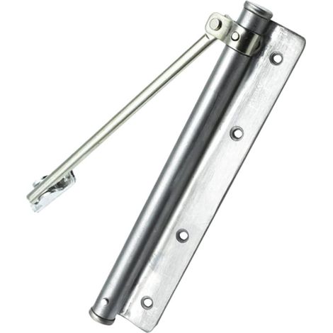 Ferme-porte automatique - Acier inoxydable - Ressort de porte - Installation facile - Réglable - Usage intérieur et extérieur - Charge maximale : 40 à 50 kg - Argent (1/5)