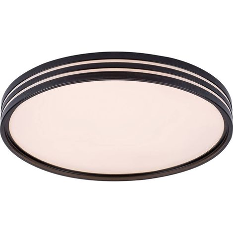 Plafoniera LED 39 cm 25W nero opaco tonda Epora Rabalux (1/5)