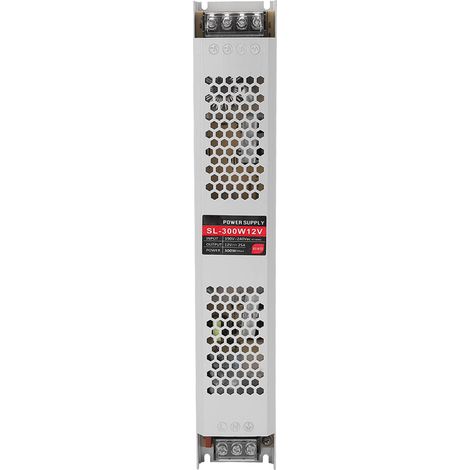 Alimentation à découpage 300W 12V 25A pour boîtier LED, entrée 190‑240VAC, format bande