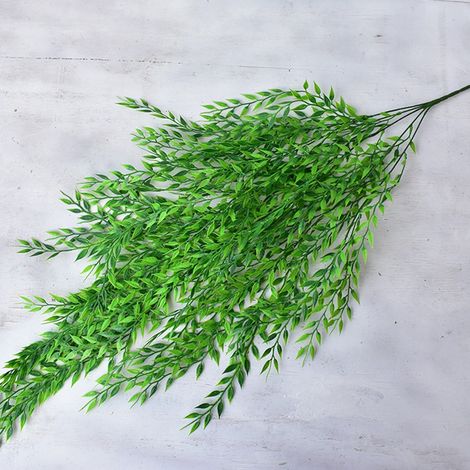 Plante Artificielle - Liane Fausse en Plastique et Fil Métallique - Longueur 90 cm - Décoration Intérieure Extérieure - 2 Pièces (1/5)