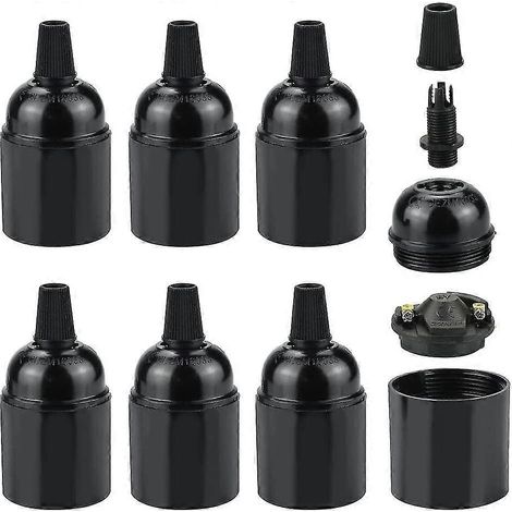 Douille E27 en bakélite style rétro, support de lampe E27 250 V 4 A (1/4)