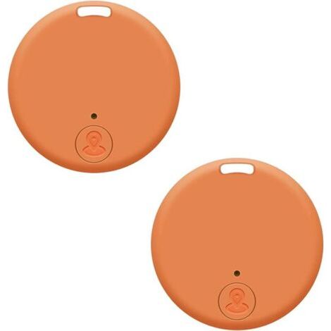 BUNTHAUS Traceur GPS pour chat (2 pièces) - Traceur intelligent anti-perte pour chien, localisation des chats et animaux de compagnie, orange