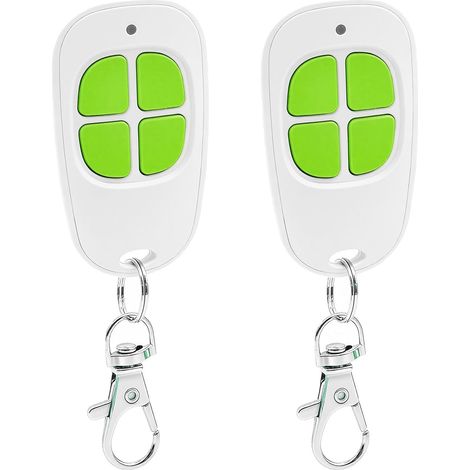 433,92 MHz Télécommande,AAM0094 AAM0121 AAM0135 AAM0133 AAM0085 Telecommande Portail, 4 canaux Bip Portail Porte De Garage,Lot de 2 (1/5)