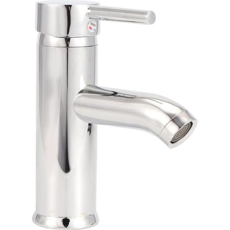 Robinet de Lavabo G1/2" avec Eau Chaude et FroideDesign Élégant, Installation Facile et Matériaux Durables pour Salle de Bain (1/5)