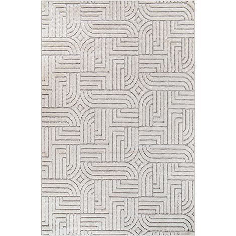 Grande Tappeto dal Design Contemporaneo e Moderno - Beige (160x230 cm) - Rosella Beige