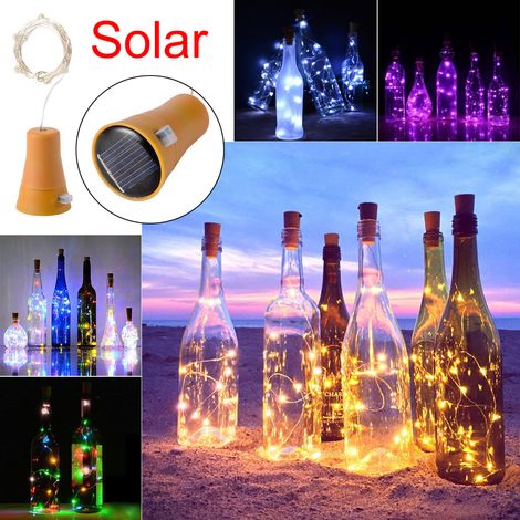 Solarbetriebene LED-Leuchtkappe mit leuchtend rotem Kupferdraht, 2 Meter (1/5)