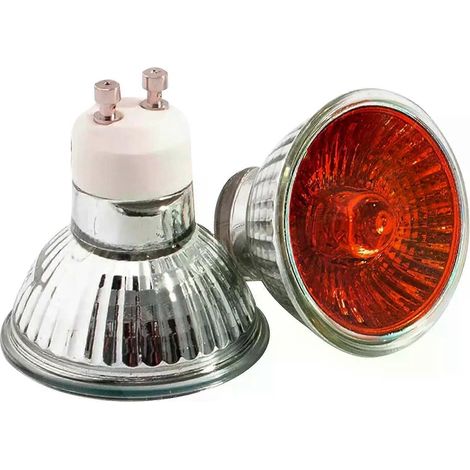 Lampe à flamme orange 35W 50W 220V 230V GU10 Ampoule halogène ambrée à intensité variable Spot pour cheminée en quartz Somine Lampa--JXLGV (1/5)