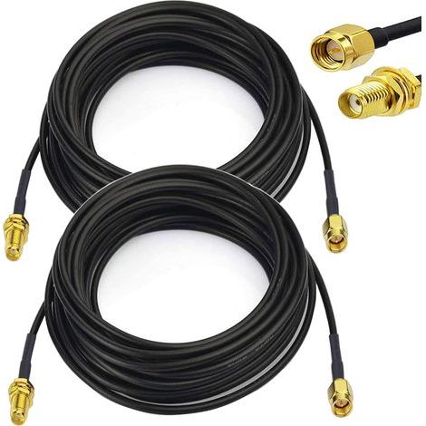 x 3 m SMA-Kabel, SMA-Stecker, SMA-Verlängerung, RG174 SMA-Kabel für LTE 0 3G-Antenne (1/5)